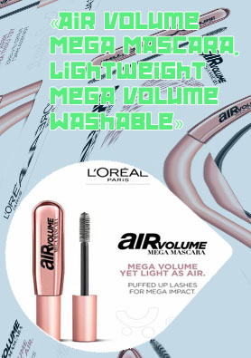 Air volume mascara loreal