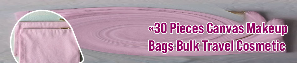 Canvas makeup bag bulk