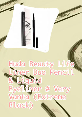 Huda beauty life liner duo pencil & liquid eyeliner reviews