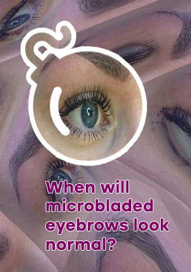 No eyebrows microblading