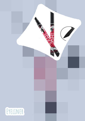 Red waterproof eyeliner