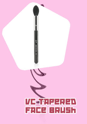 Tapered face brush
